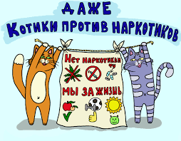 Даже Котики против наркотиков.
